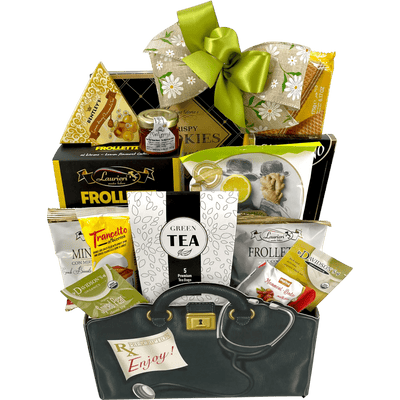 Soothing Touch Get Well Gift Basket - Glitter Baskets - Get Well Soon Basket