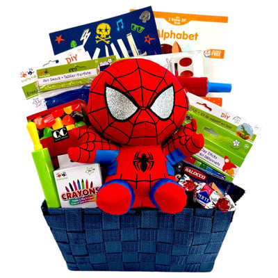 Spider - Man’s Super Craft Adventure Gift Basket - Perfect for Kids - Glitter Baskets - Kids Gift Basket