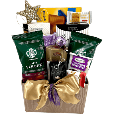 Starbucks Coffee Break for Two - Glitter Baskets - Gift Baskets