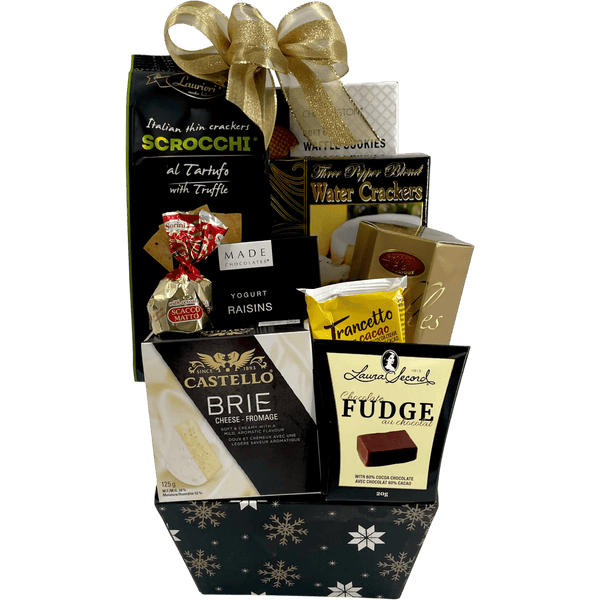 Sweet and Savoury Holiday Gift Basket, Gourmet Cookies & Snacks