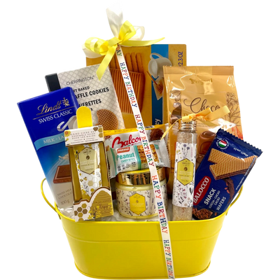 Sweet Spa Escape Birthday - Glitter Baskets -Gift Baskets