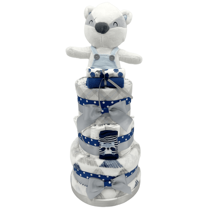 Tahari Baby Diaper Cake - Glitter Baskets - Diaper Cake