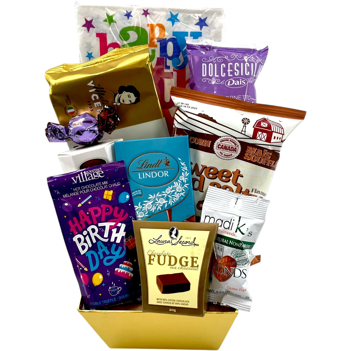 Tasty Treats Galore Birthday Basket