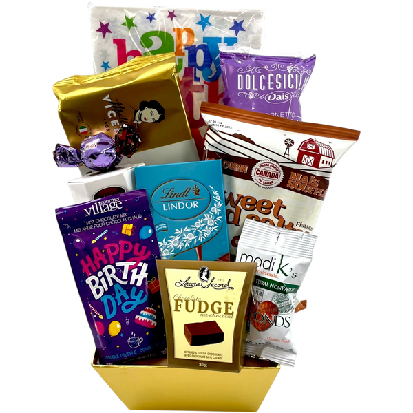 Tasty Treats Galore Birthday Basket