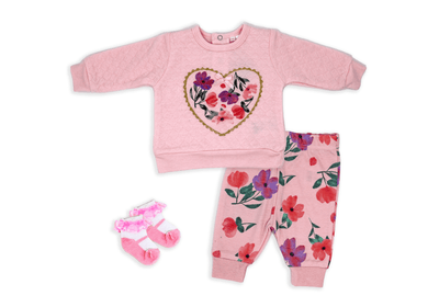 Tender Teddy Love - Glitter Baskets - Baby Girl Gift Basket