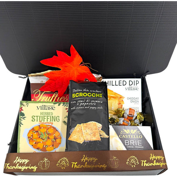 Thanksgiving Indulgence Gift Box - Glitter Baskets - Thanksgiving Gift Baskets