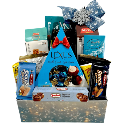 The Ambassadors Delight Luxury Holiday Gift Basket - Glitter Baskets -Christmas Baskets