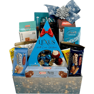 The Ambassadors Delight Luxury Holiday Gift Basket - Glitter Baskets - Christmas Baskets