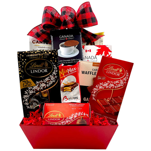 The Ultimate Lindt & Italian Chocolate Collection - Glitter Baskets - Chocolate Gift Baskets