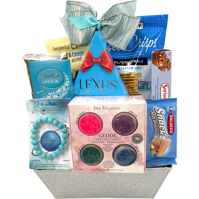 The Wellness Luxury Collection: Spa Gift Basket for Self-Care & Relaxation - Glitter Baskets -Spa Gift Baskets