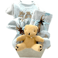 Three Little Bears Baby Boy Gift Basket