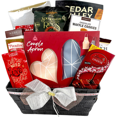 Tied Together in Love – Wedding & Anniversary Gift Basket - Glitter Baskets - Wedding Gift Basket