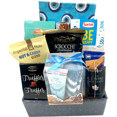 Tranquil Escape Men's Spa Gift Basket - Glitter Baskets -Spa Gift Baskets