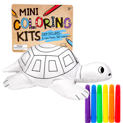 Turtle Mini Colouring Kit - Glitter Baskets - 
