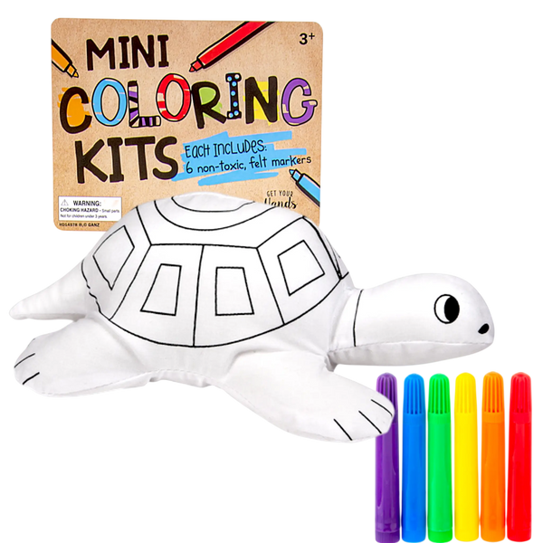 Turtle Mini Colouring Kit - Glitter Baskets - 