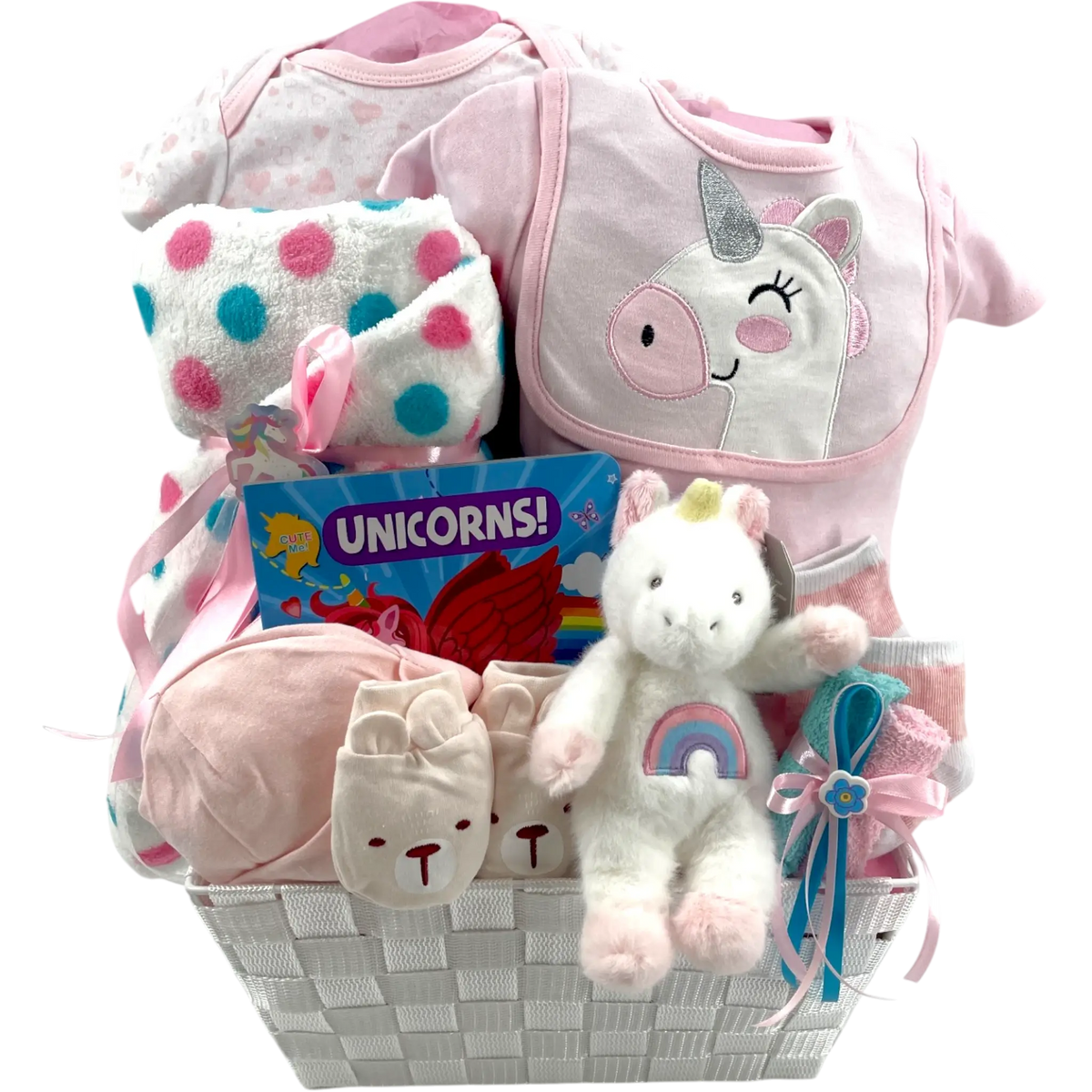 Welcome Unicorn Baby Basket