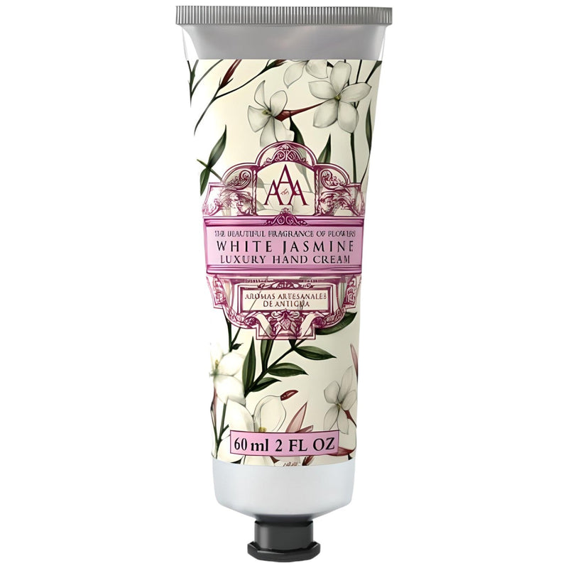 White Jasmine Radiance Hand Cream by Aromas Artesanales de Antigua - 60ml - Glitter Baskets - 