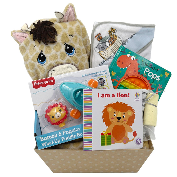 Wild Wonders: Premier 1st Birthday Gifts Set - Glitter Baskets - First Birthday Gifts