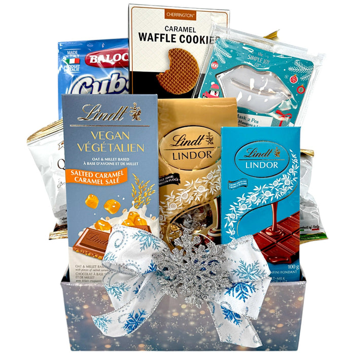 Winter Magic Gift Basket – A Holiday Symphony of Luxury and Flavor - Glitter Baskets - Christmas Baskets