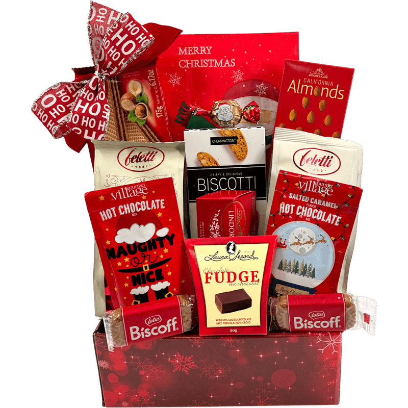 Winter Wishes Sweet Celebration Basket - Glitter Baskets - Christmas Baskets