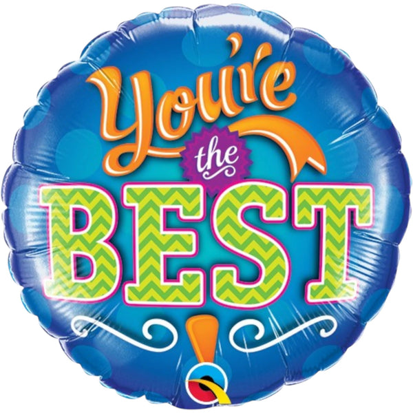 You’re the Best Balloon 9 Inch Mylar - Glitter Baskets - Balloon