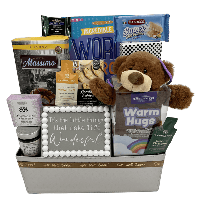 Feel Better Bear - Glitter Gift Baskets