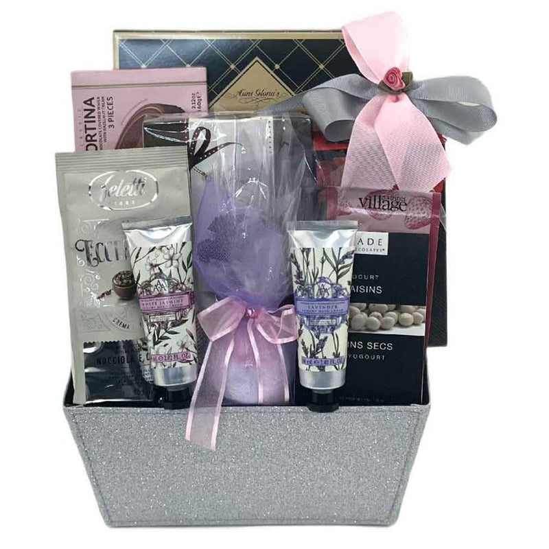 A Luxurious Day at the Spa - Glitter Baskets - Spa Gift Baskets