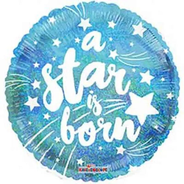 "A Star is Born" Balloon - Glitter Gift Baskets