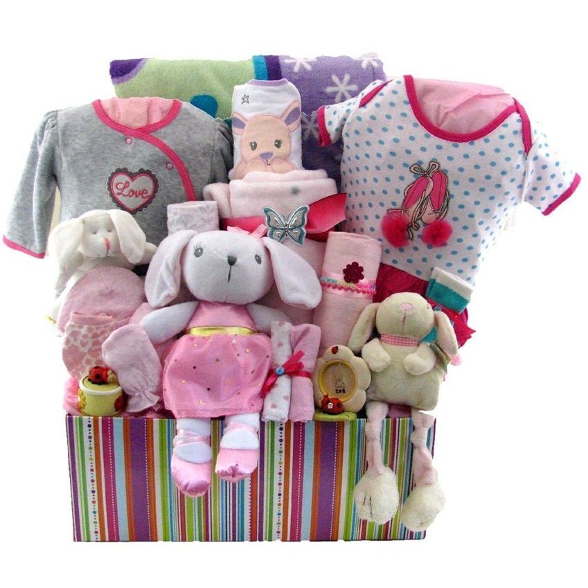 Baby Ballerina - Glitter Baskets - Baby Girl Gift Basket