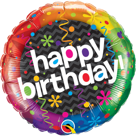 Birthday Fiesta Balloon - Glitter Gift Baskets