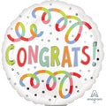 Celebration Streamers Congrats Balloon 9 inch