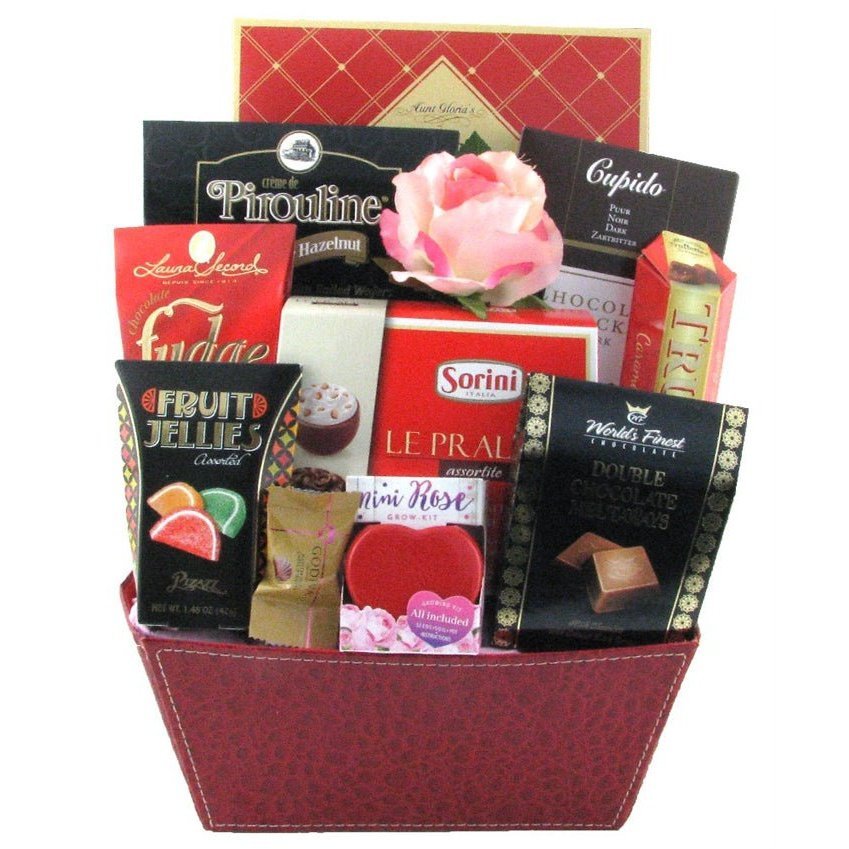 Chocolate Kisses for Mom - Glitter Baskets - Gift Baskets