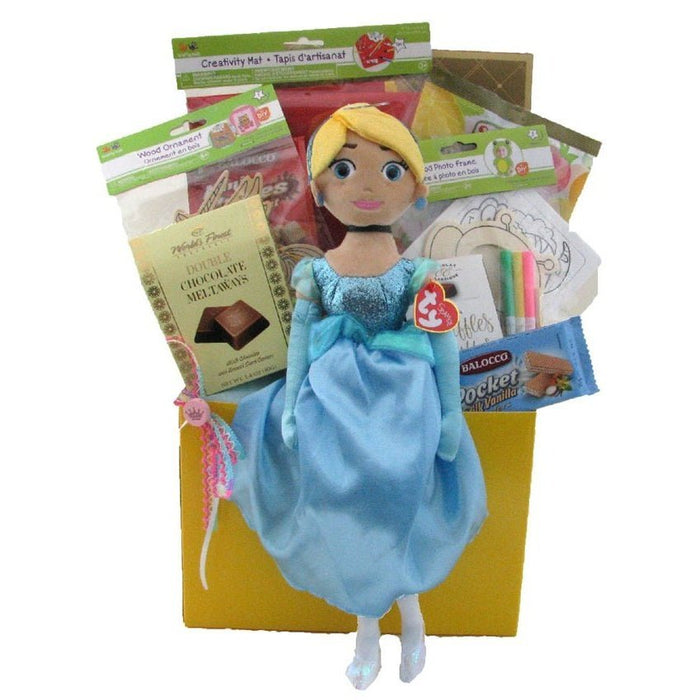 Cinderella Fun Kids Gift - Glitter Baskets - Kids Gift Basket