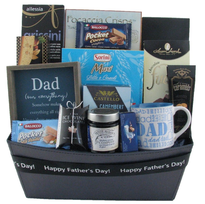 Dad (Our Everything) Gift Basket - Glitter Baskets - Fathers Day Gift Baskets