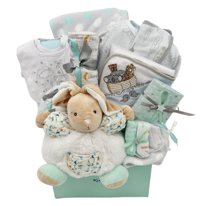 Deluxe Kaloo Treasure - Glitter Baskets - Gender Neutral Baby Gift Basket