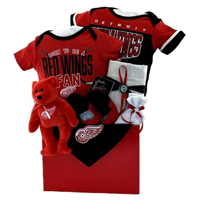 Detroit Red Wings Basket - Glitter Baskets - Baby Boy Gift Basket