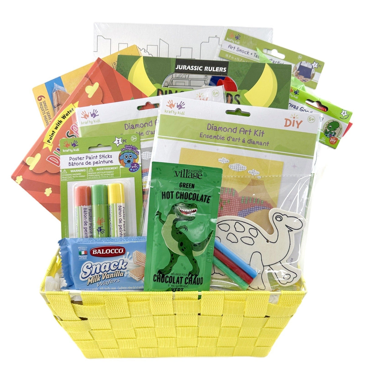 Dino - Friends Creative Adventure - Glitter Baskets - Kids Gift Basket