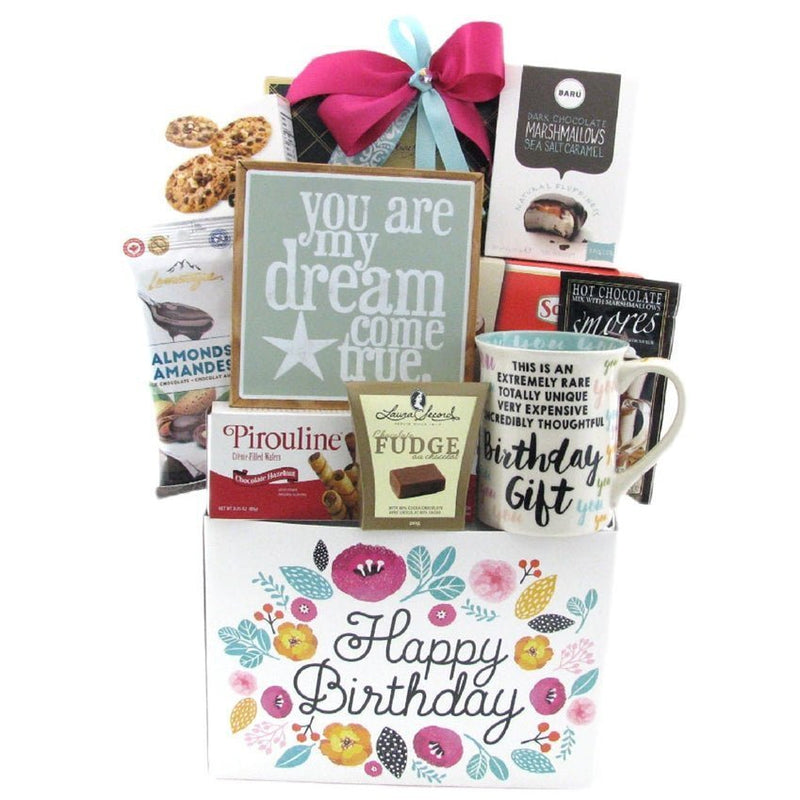 Dream Come True Birthday - Glitter Baskets - Birthday Gift Baskets