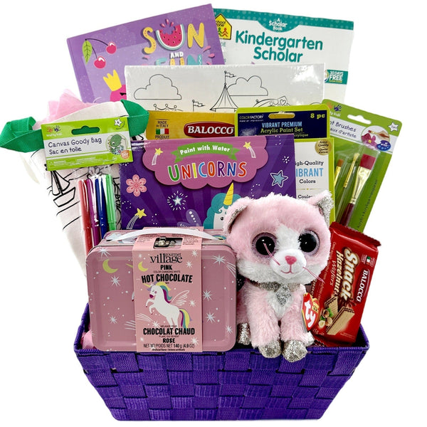 Fiona's Unicorn Adventure - Glitter Baskets - Kids Gift Basket
