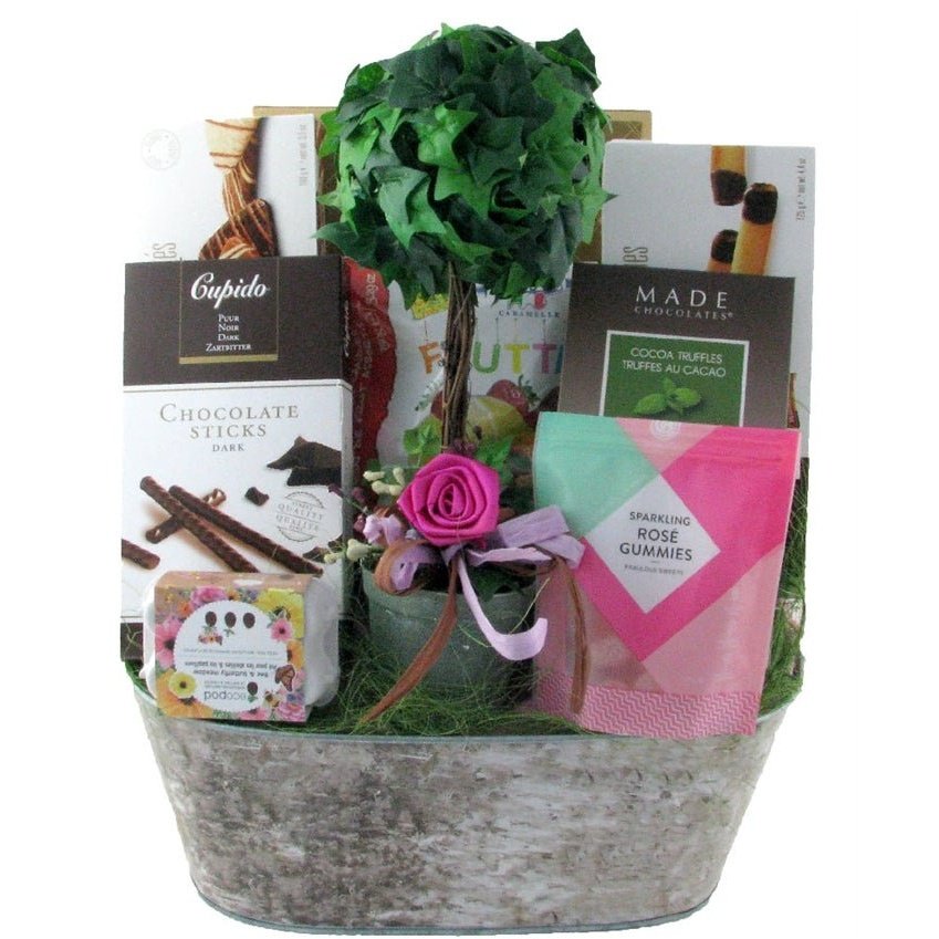 Floral Mother Day Treasure - Glitter Baskets - Gift Baskets