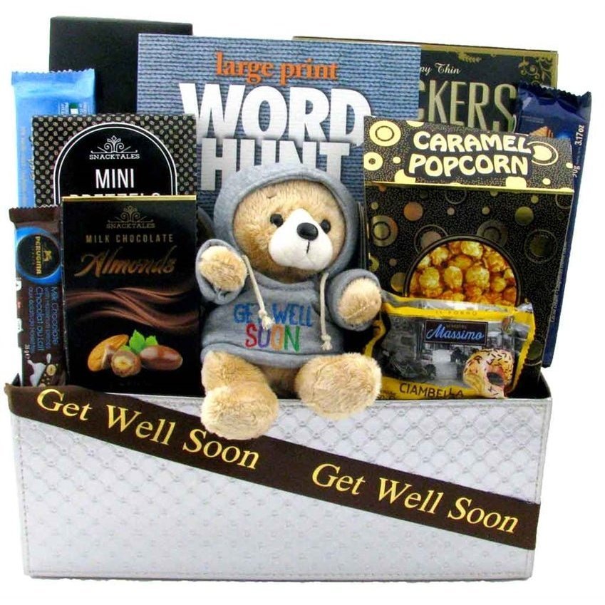 Get Well Sunshine - Glitter Baskets - Get Well Soon Basket