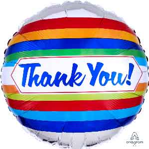 Global Thanks Thank You Balloon 9 inch - Glitter Baskets - Balloon