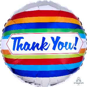 Global Thanks Thank You Balloons - Glitter Gift Baskets