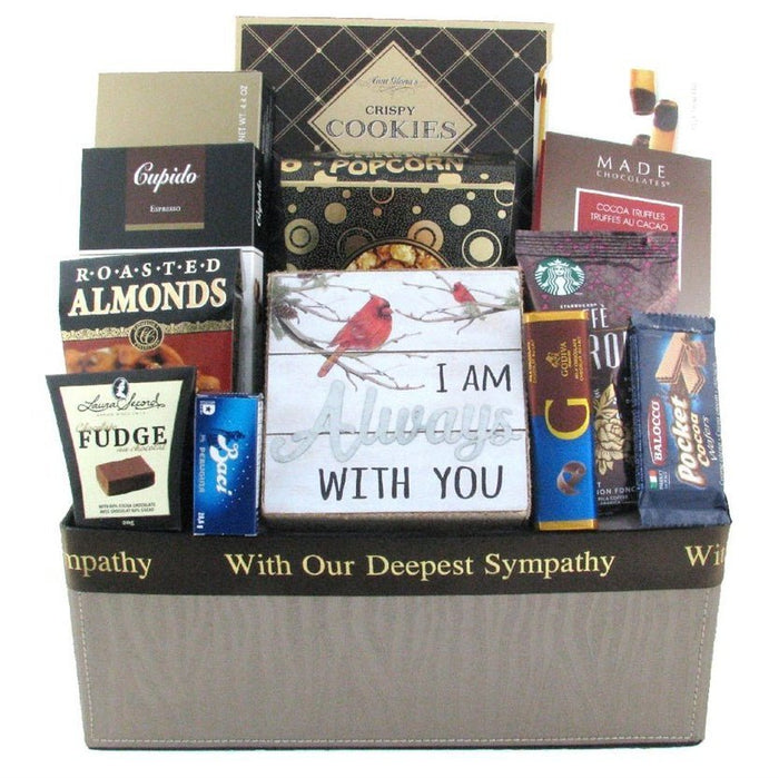 I am Always with you gift basket - Glitter Baskets - Sympathy Gift Baskets