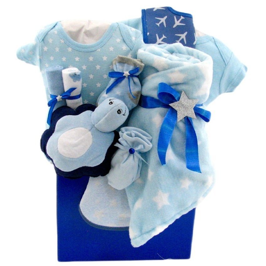 It's a Boy New Arrival - Glitter Baskets - Baby Boy Gift Basket