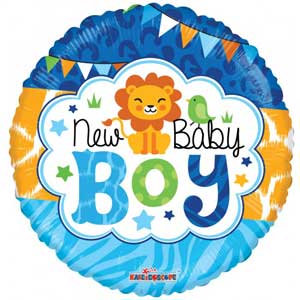 Jungle Boy Balloon 9 inch - Glitter Baskets - Balloon