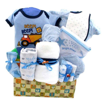 Lil Handyman Deluxe - Glitter Baskets - Baby Boy Gift Basket