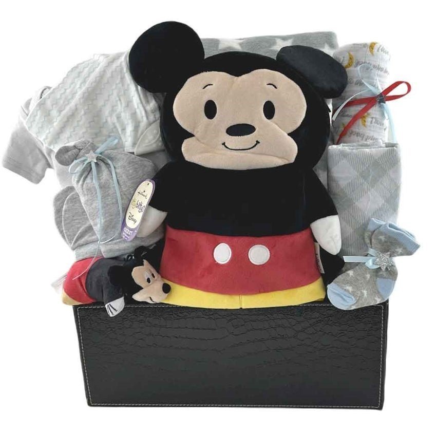 Lil Mickey Fun - Glitter Baskets - Baby Boy Gift Basket