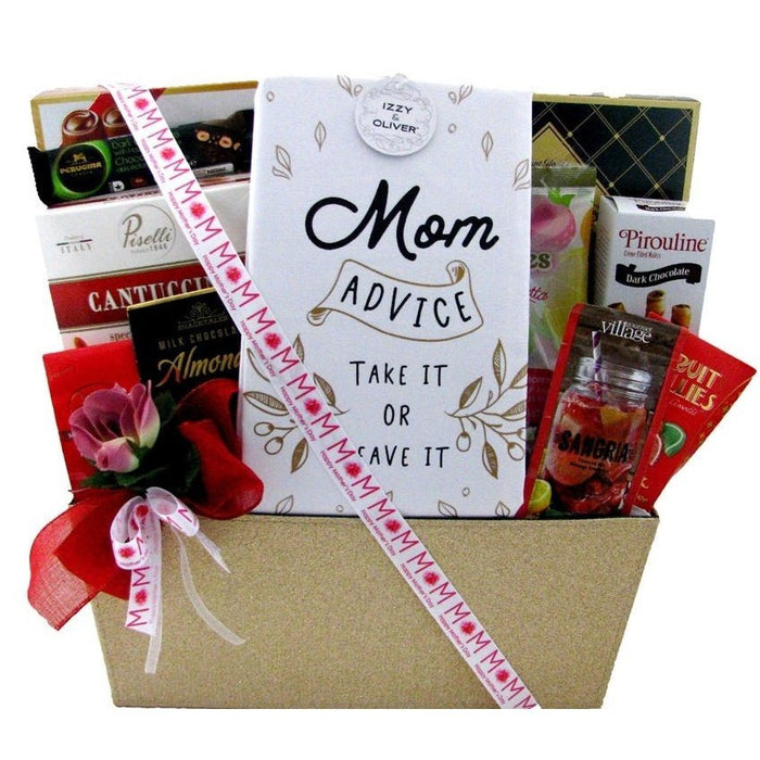 Mom advice take it or leave it - Glitter Baskets - Gift Baskets