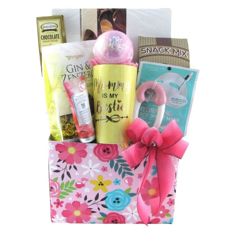 Mommy is my Bestie - Glitter Baskets - Gift Baskets